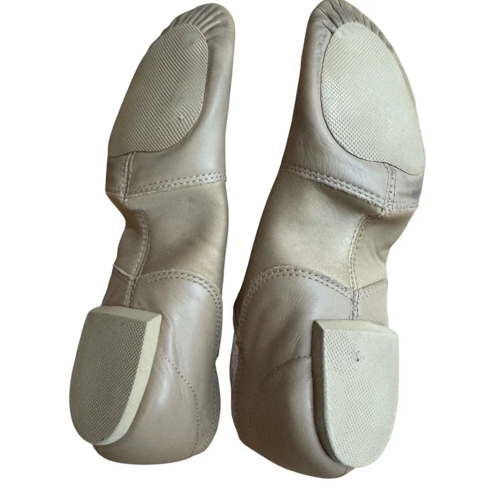 Capezio Leather Jazz Dance Shoes Split Sole Tan Women Adult Size 7‎